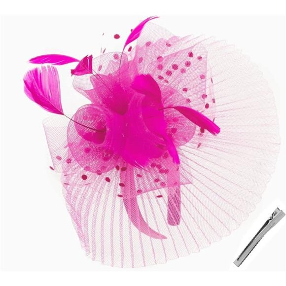 Fascinators for Women Tea Party Hat Headband Derby Wedding Church - Picture 2 of 7